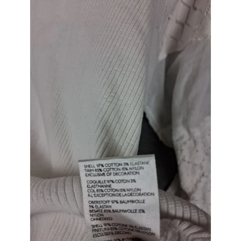Free People Womens Shirt L White Ivory Love Too Much Ballon Sleeve Boho